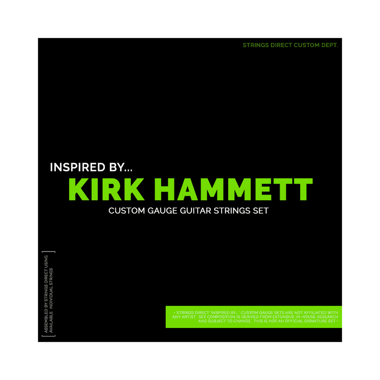 Inspired by Kirk Hammett Custom Gauge 10-48 Electric Guitar Strings