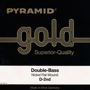 Pyramid Gold Nickel Flat Wound Double Bass Strings