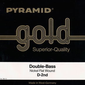 Pyramid Gold Nickel Flat Wound Double Bass Strings