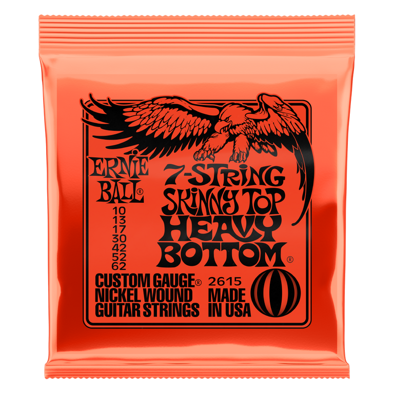 Ernie Ball Skinny Top Heavy Bottom 7-String Slinky 10-62 Guitar Strings
