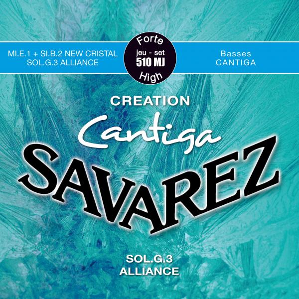 Savarez 510MJ Creation Cantiga Classical Guitar Strings, High Tension