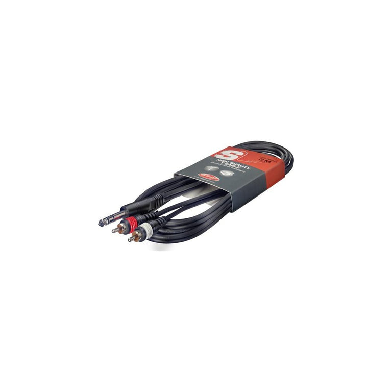 Stagg 2 Metre 2 x RCA - 2 x RCA Cable