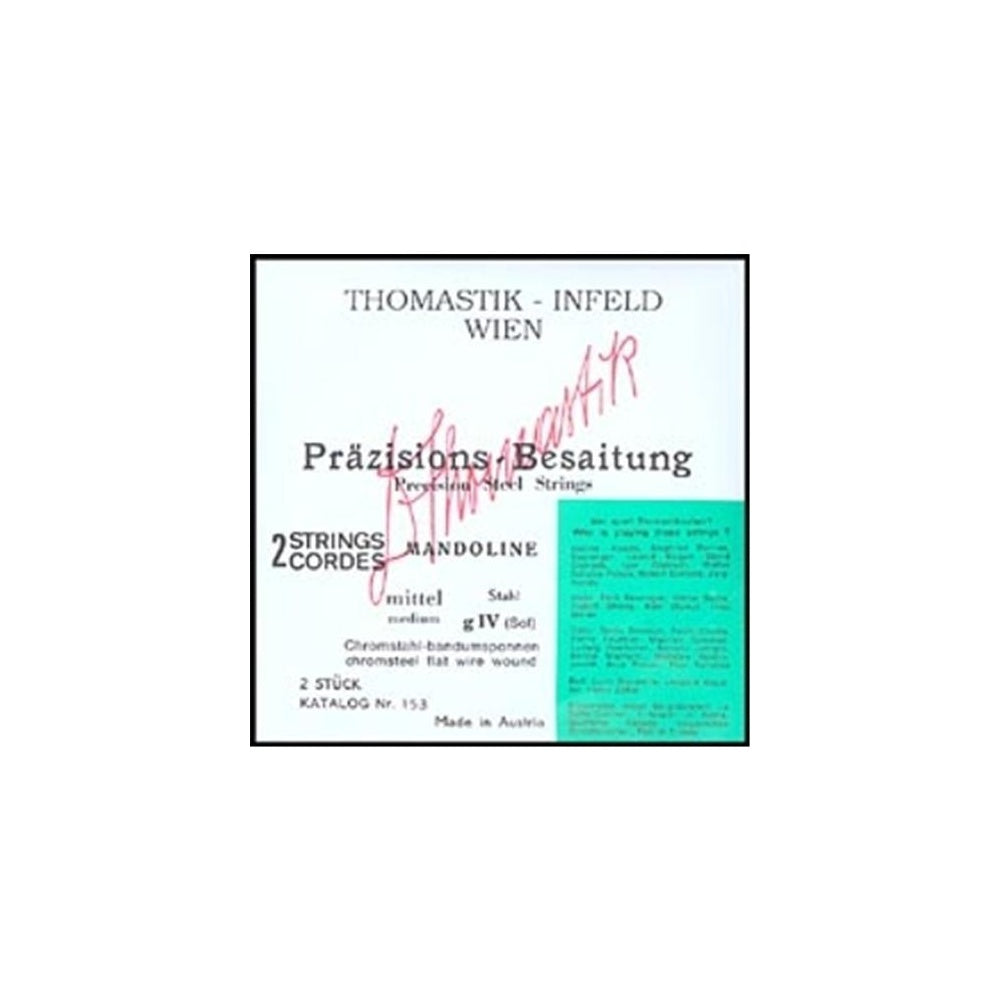 Thomastik-Infeld Precision Flat Wound Mandolin Strings, Loop End, Ligh ...