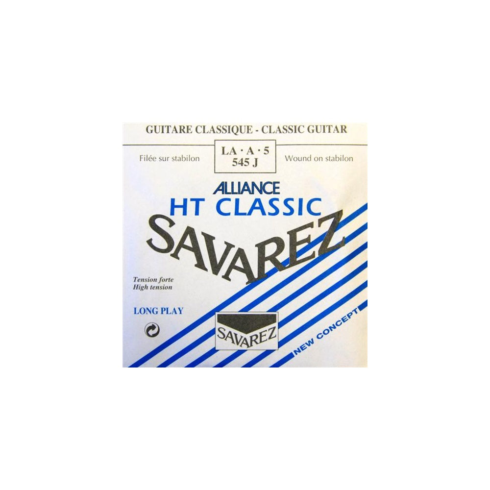 Savarez 545J Alliance HT Silver Wound Classical Guitar A-5th Single String, High Tension