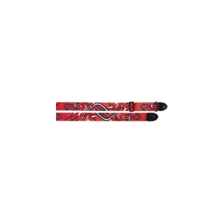 Stagg STE Terylene Guitar Strap (Red Devil)