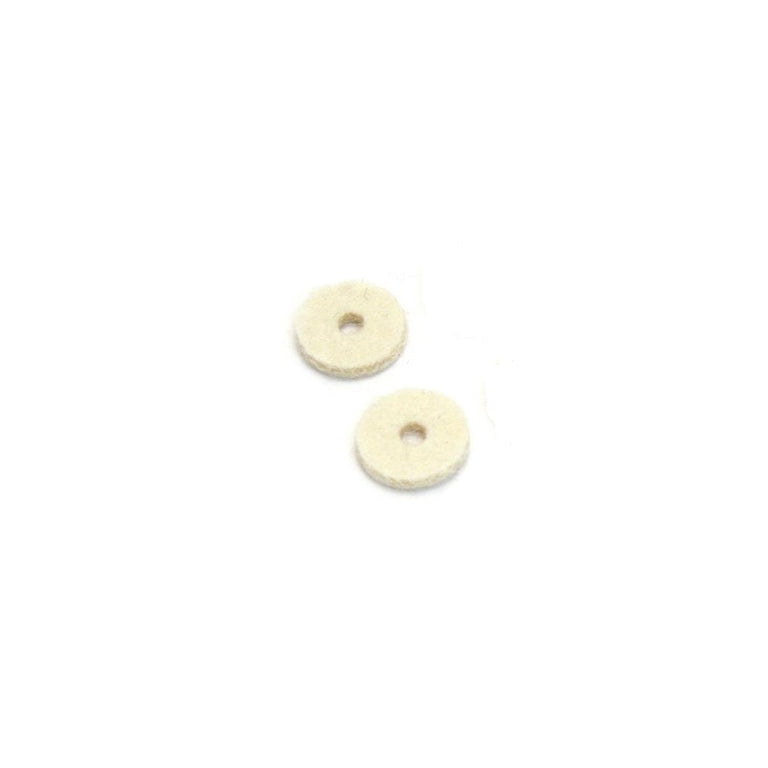 AllParts AP-0674-025 Felt Cushion for Strap Buttons, White, 2-Pack