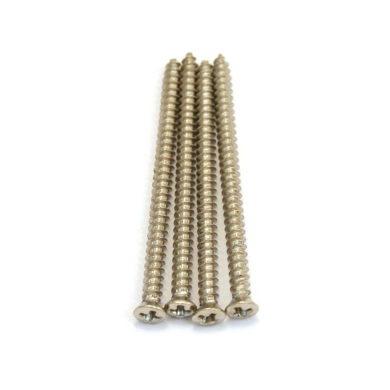 AllParts GS-3312-001 Soap Bar Pickup Mounting Screws, Nickel, 4-Pack