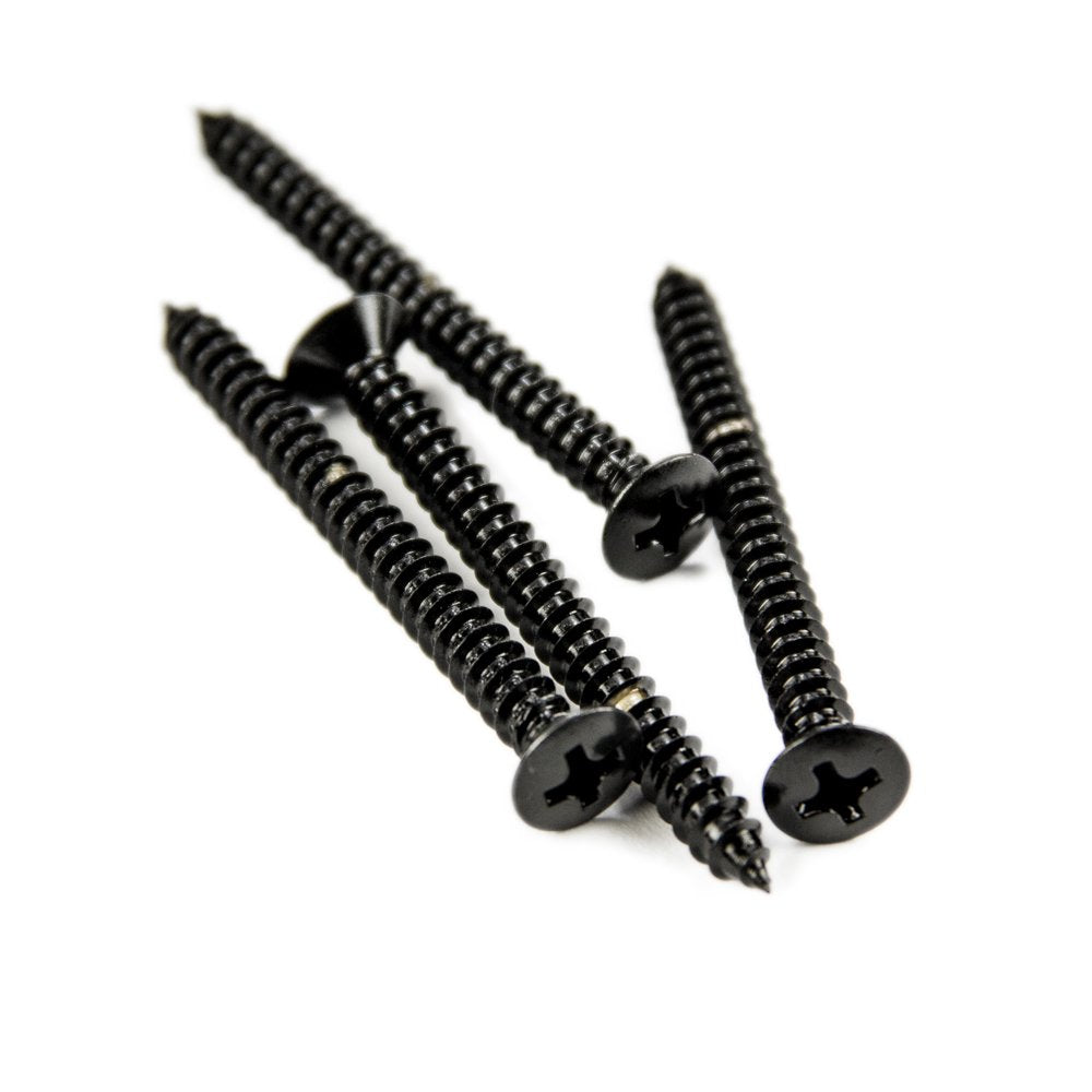 AllParts GS-0005-003 Neck Plate Screws, Phillips Head, Stainless Steel, 4-Pack