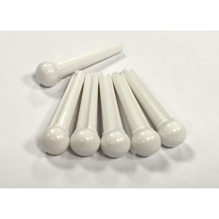 Allparts Acoustic Guitar Bridge Pin Set, White