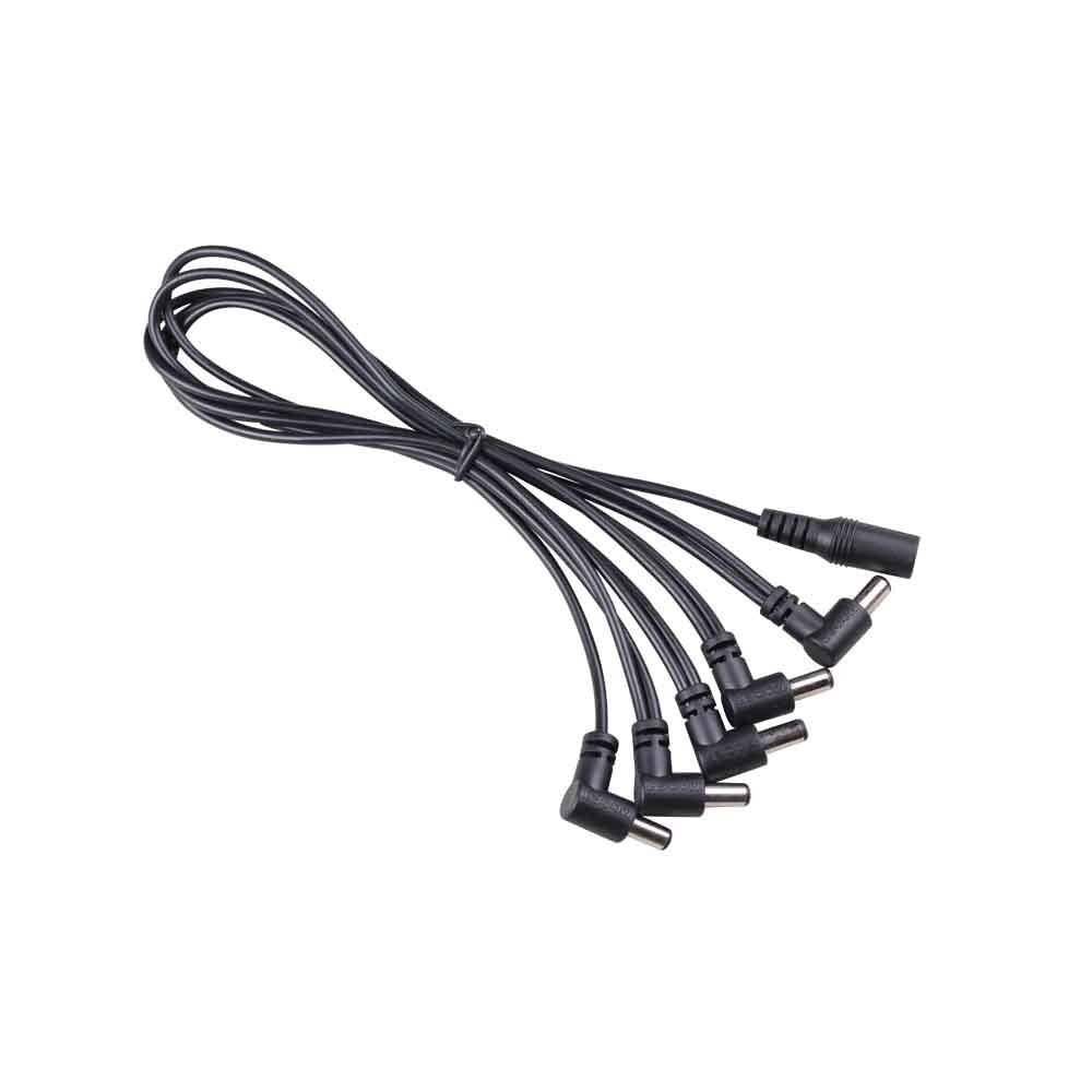 MOOER PDC-5A Daisy Chain Power Cable, Angled, for up to 5x Guitar Effects Pedals