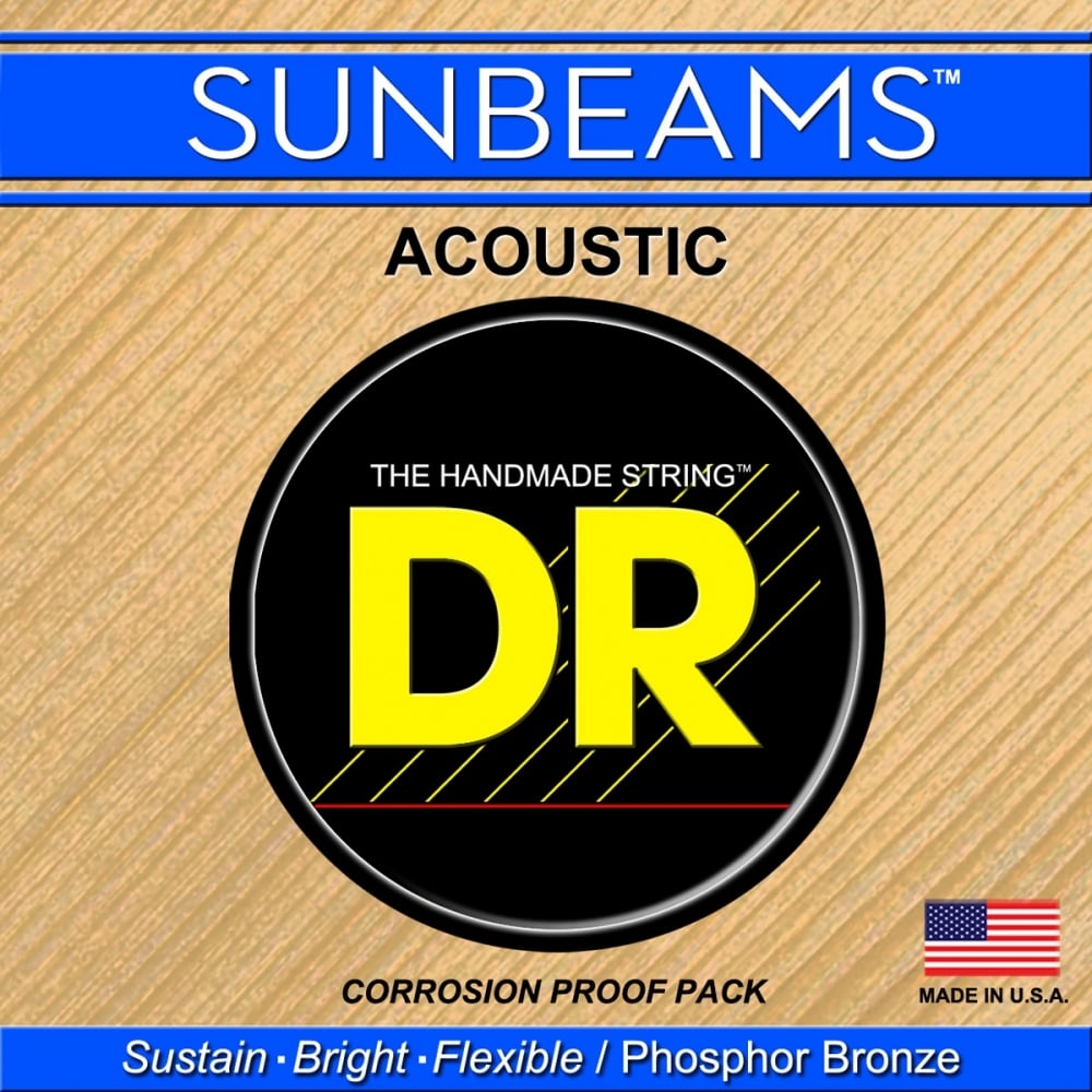 DR Strings SUNBEAM Phosphor Bronze 10-48 Acoustic Guitar Strings