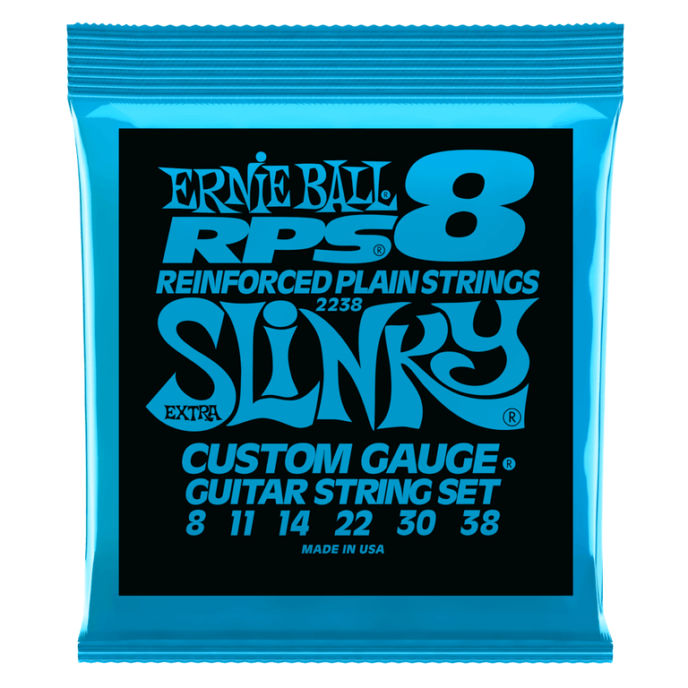 Ernie Ball 2238 Nickel Wound RPS Electric Guitars Strings 8-38 Extra Slinky