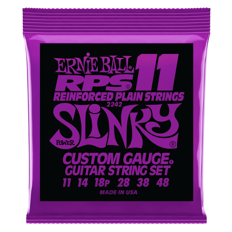 Ernie Ball 2242 Nickel Wound RPS Electric Guitars Strings 11-48 Power Slinky