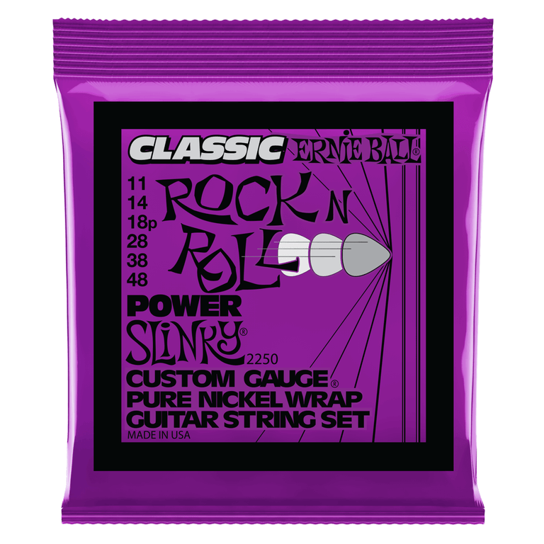 Ernie Ball Classic Power Slinky Pure Nickel 11-48 Electric Guitar Strings [2250]