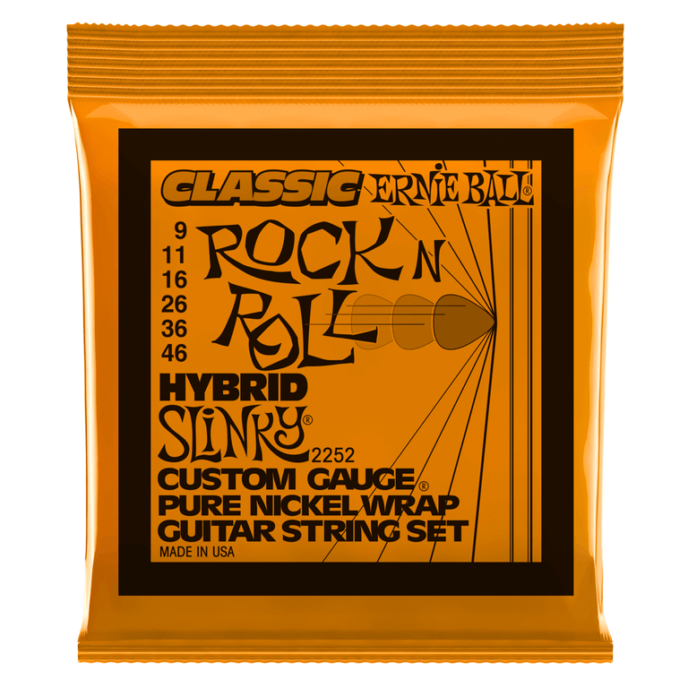 Ernie Ball 2252 Classic Hybrid Slinky Pure Nickel 9-46 Electric Guitar Strings
