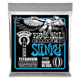 Ernie Ball 3125 Coated Titanium RPS Extra Slinky 8-38 Electric Guitar Strings