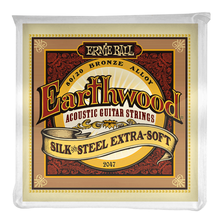 Ernie Ball Earthwood Silk & Steel 80/20 Bronze 10-50 Acoustic Guitar Strings