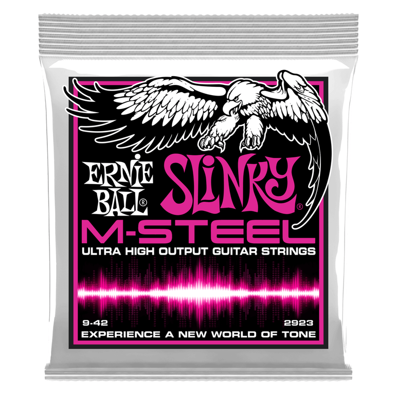 Ernie Ball M-STEEL Super Slinky Cobalt 9-42 Electric Guitar Strings