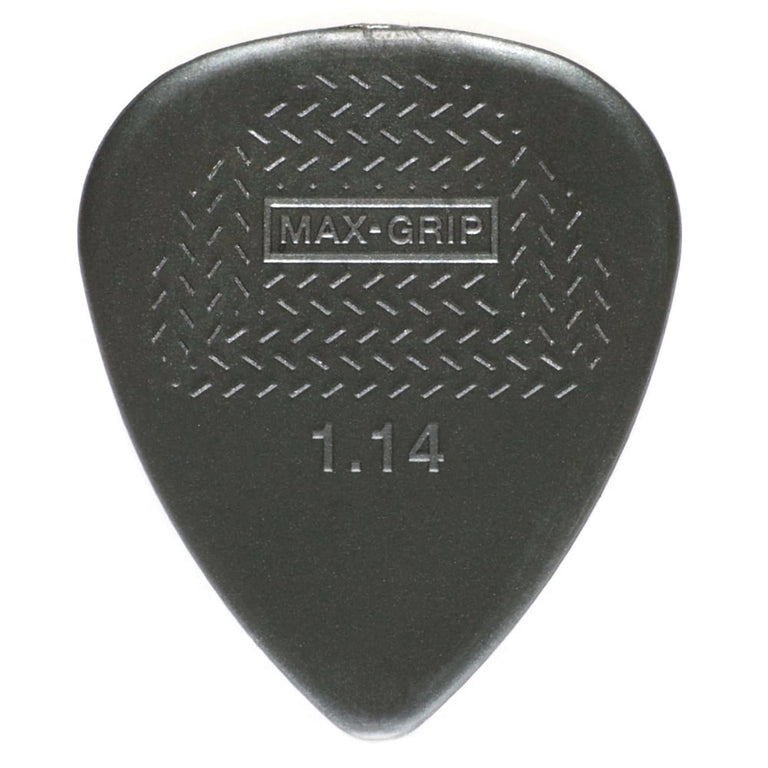 Jim Dunlop Nylon Max-Grip Standard Guitar Plectrum 1.14mm, 12-Pick Player Pack