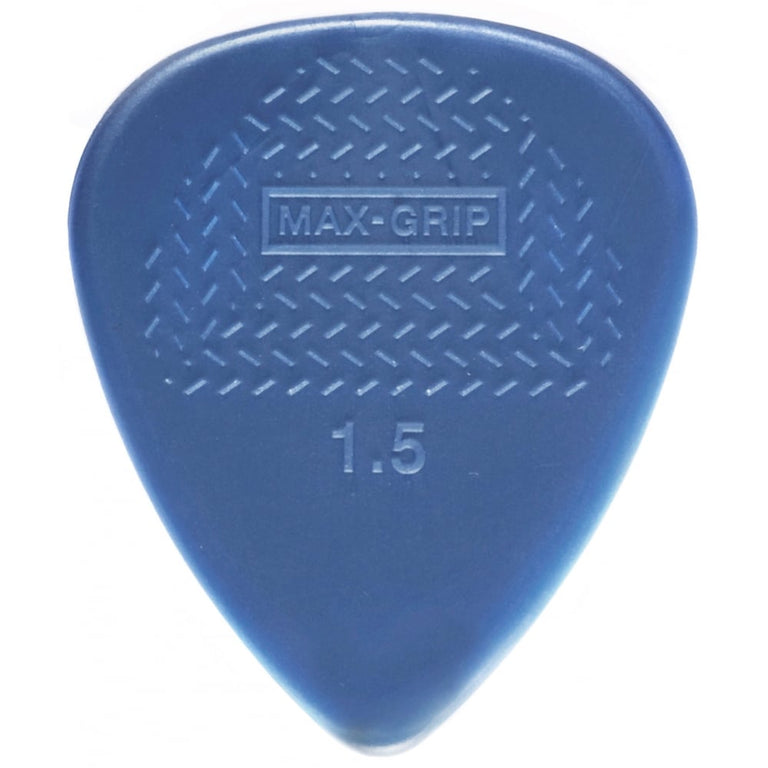 Jim Dunlop Nylon Max-Grip Standard Guitar Plectrum 1.5mm, 12-Pick Player Pack