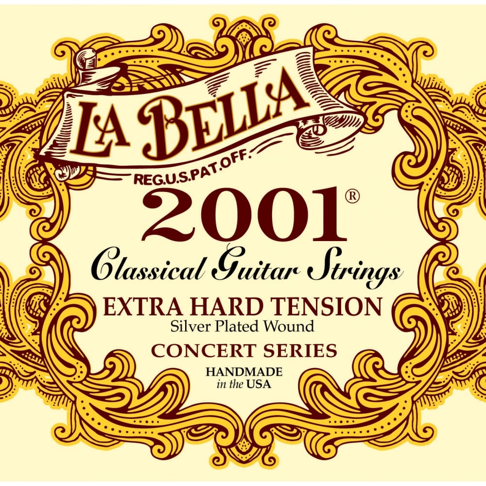 La Bella 2001 Classical Nylon Guitar Strings Extra Hard Tension