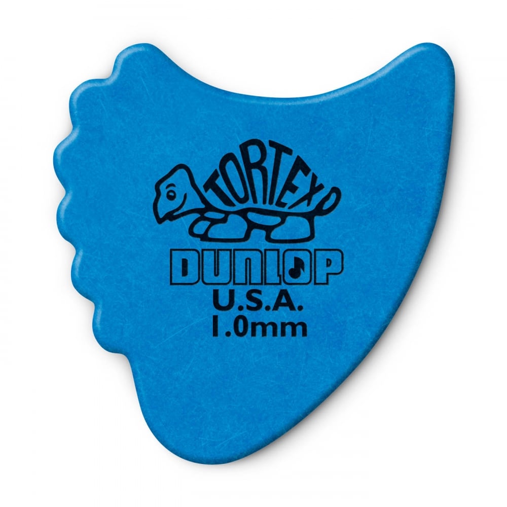 Jim Dunlop Tortex Fins 1.0mm - 6-Pack (Blue)