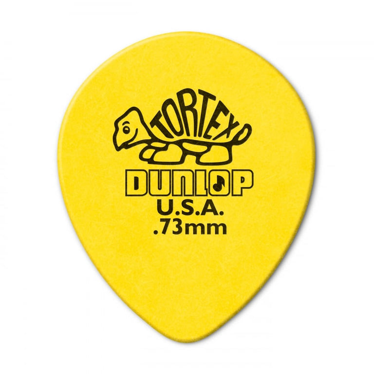 Jim Dunlop Tortex Teardrop .73mm (6-Pack) - Yellow