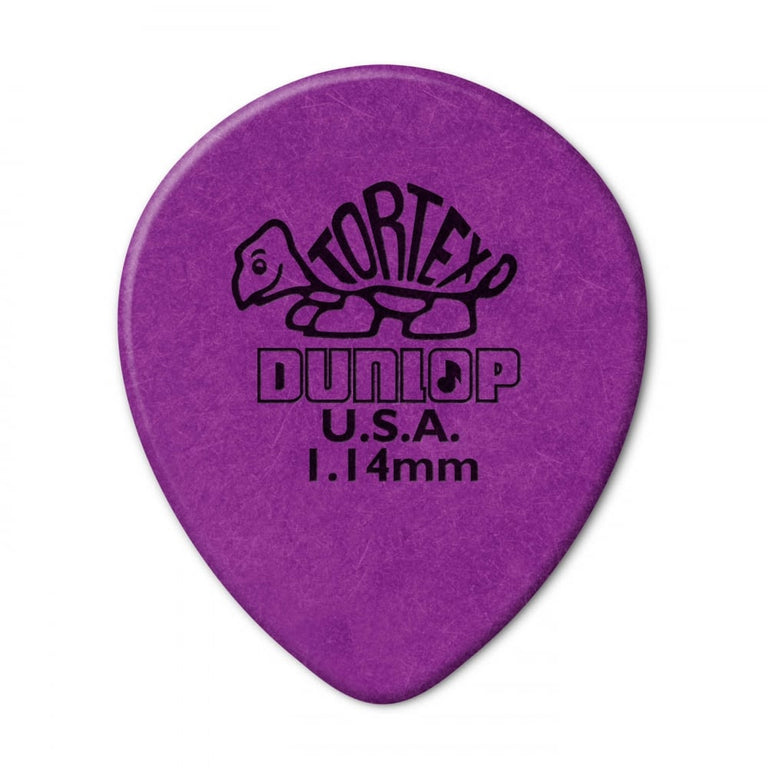 Jim Dunlop Tortex Teardrop 1.14mm (6-Pack) - Purple