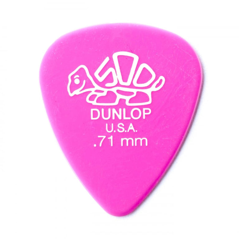 Jim Dunlop Delrin 500 Standard .71mm Guitar Picks, 12-Pack