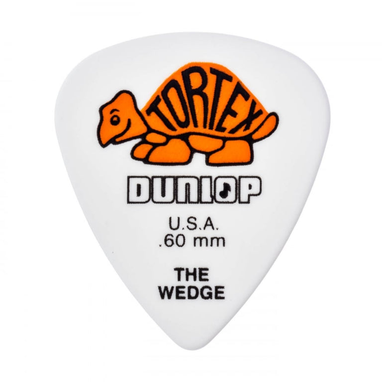 Jim Dunlop TORTEX Wedge .60mm Guitar Plectrums, 12-Pack