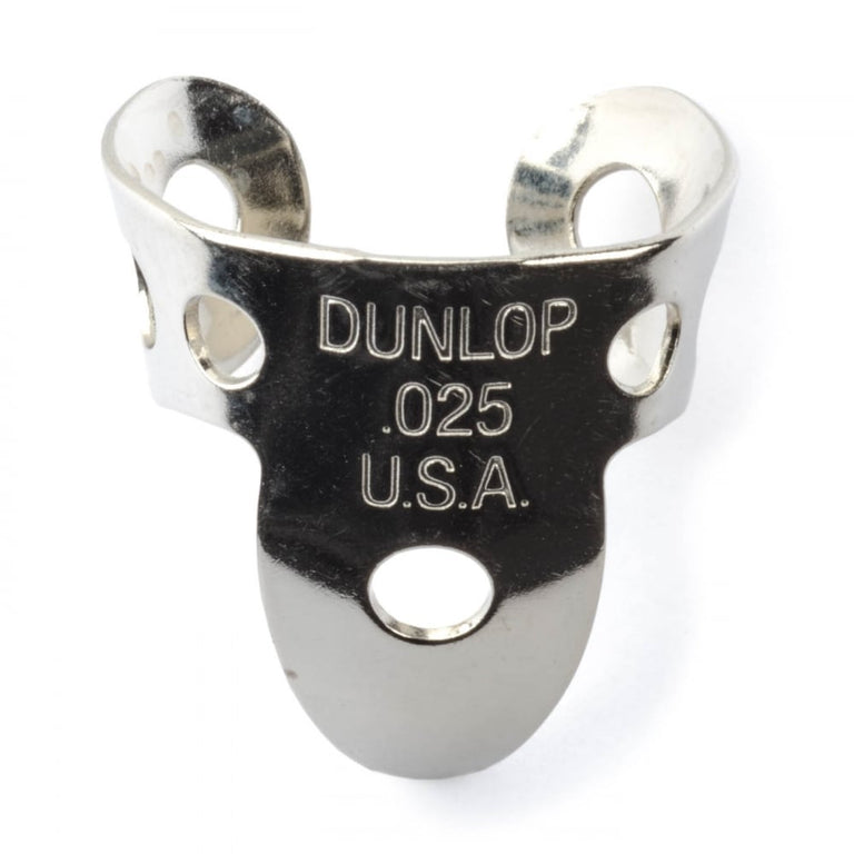 Jim Dunlop 4 x Metal Nickel .025 Finger Pick and 1 x Thumb Pick