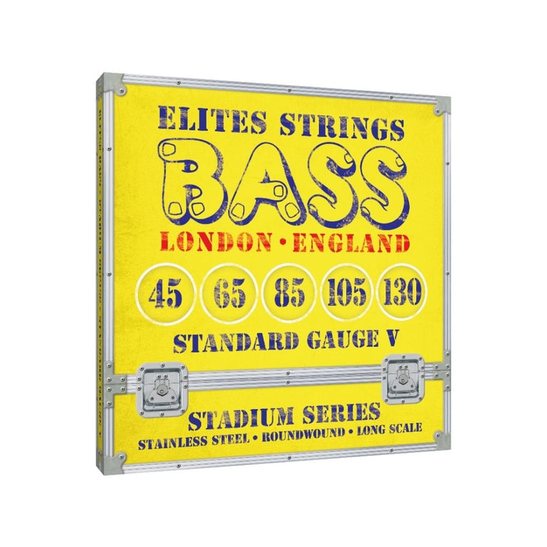 Elites Stadium Series Stainless Steel 45-130 5-String Bass Guitar Strings