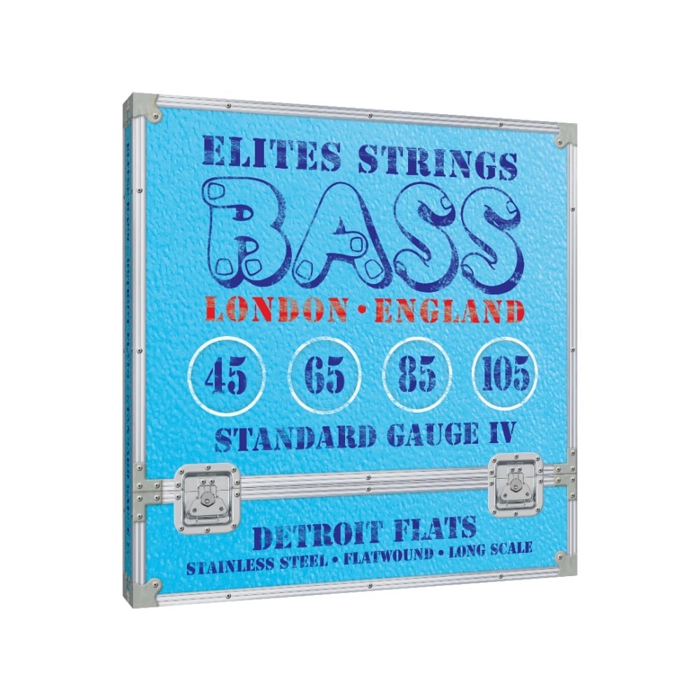 Elites Detroit Flats Bass Strings 45-105 Stainless Steel