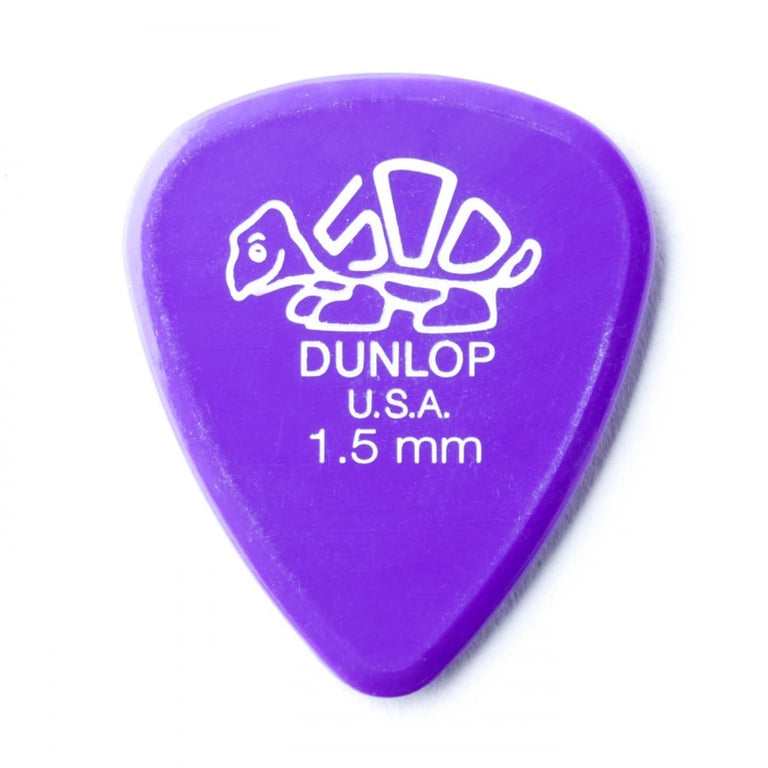 Jim Dunlop Delrin 500 Standard 1.5mm Guitar Picks, 12-Pack