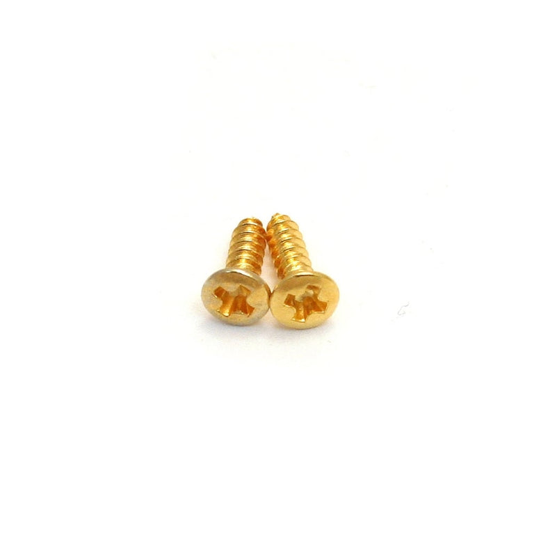 Allparts GS-3206-002 Truss Rod Cover Screws, Gold, 8-Pack