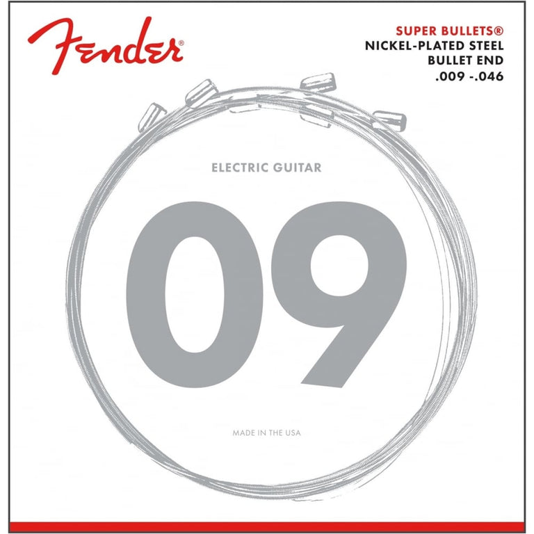 Fender Super Bullets Nickel Wound 9-46 Electric Guitar Strings, 3250LR