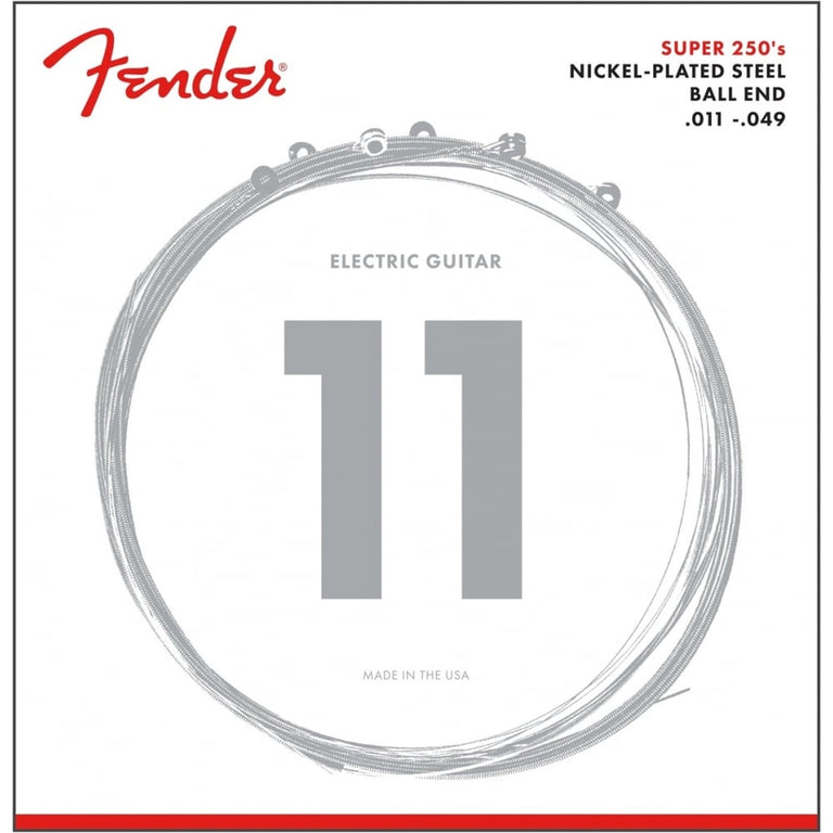 Fender Super 250M Nickel Wound 11-49 Electric Guitar Strings