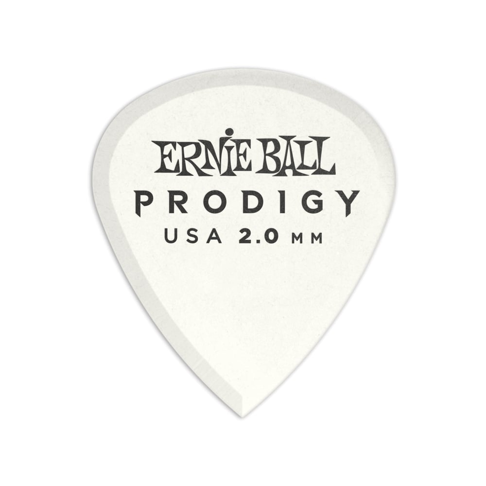 Ernie Ball Prodigy White Mini 2.0mm Picks, 6-Pack