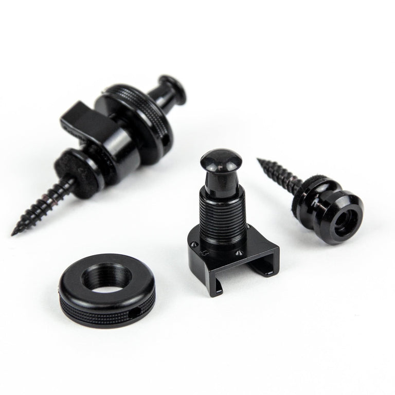 Schaller S-Locks Strap Lock Set, Black Chrome