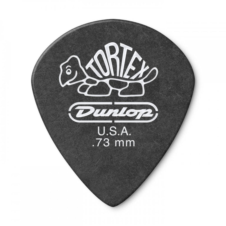 Jim Dunlop TORTEX Pitch Black Jazz III .73mm Guitar Plectrum, 12-Pack