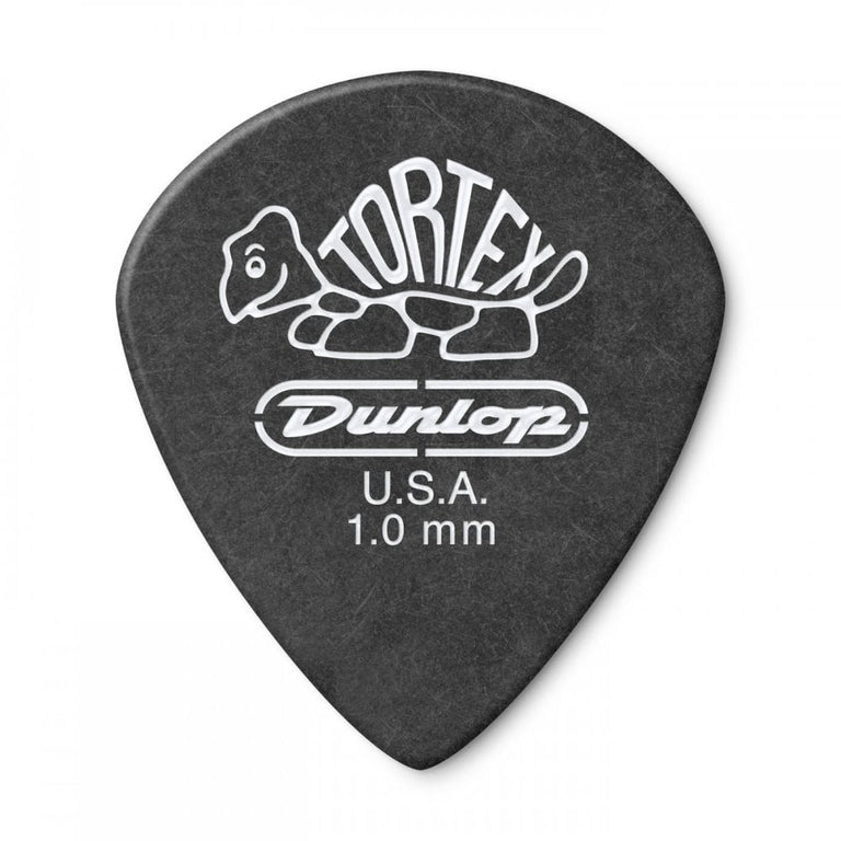 Jim Dunlop TORTEX Pitch Black Jazz III 1mm Guitar Plectrum, 12-Pack