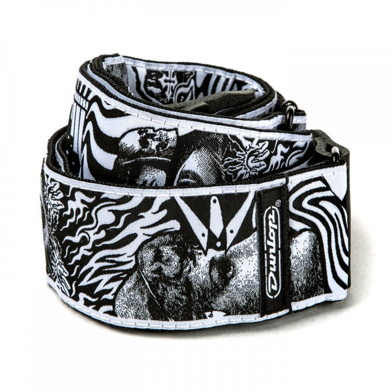 Jim Dunlop I LOVE DUST Guitar Strap SKULLS