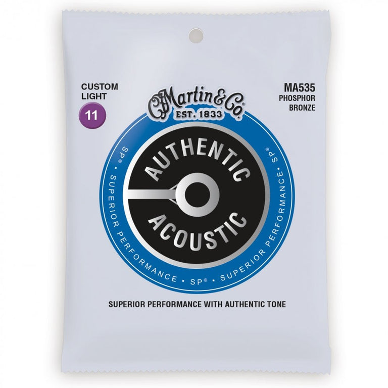 Martin Authentic Acoustic SP Phosphor Bronze 11-52 Acoustic Guitar Strings