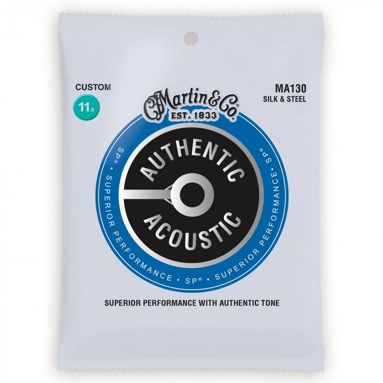 Martin Authentic Acoustic SP Silk & Steel 11.5-47 Folk Acoustic Guitar Strings