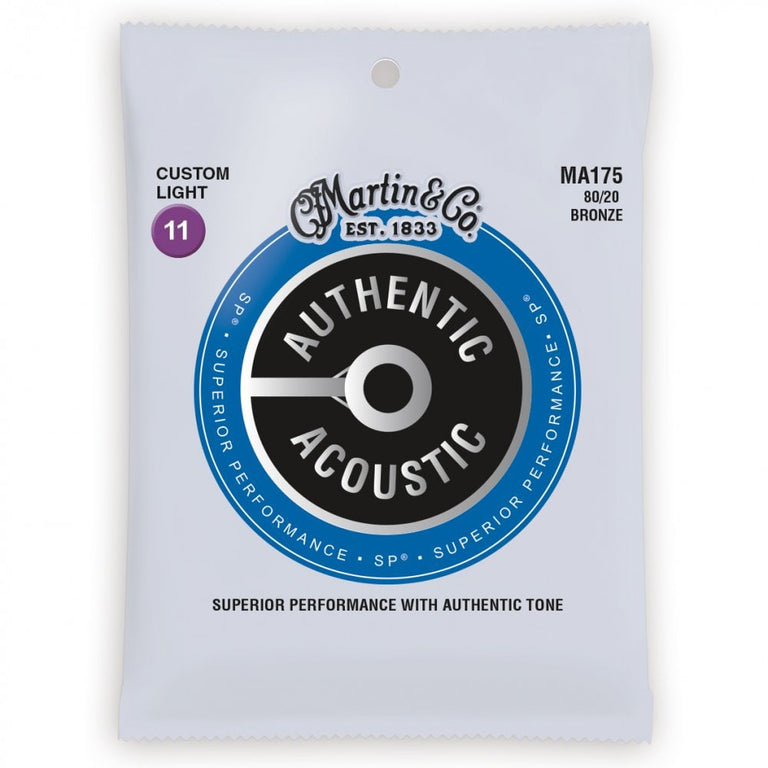 Martin Authentic Acoustic SP 80/20 Bronze 11-52 Acoustic Guitar Strings