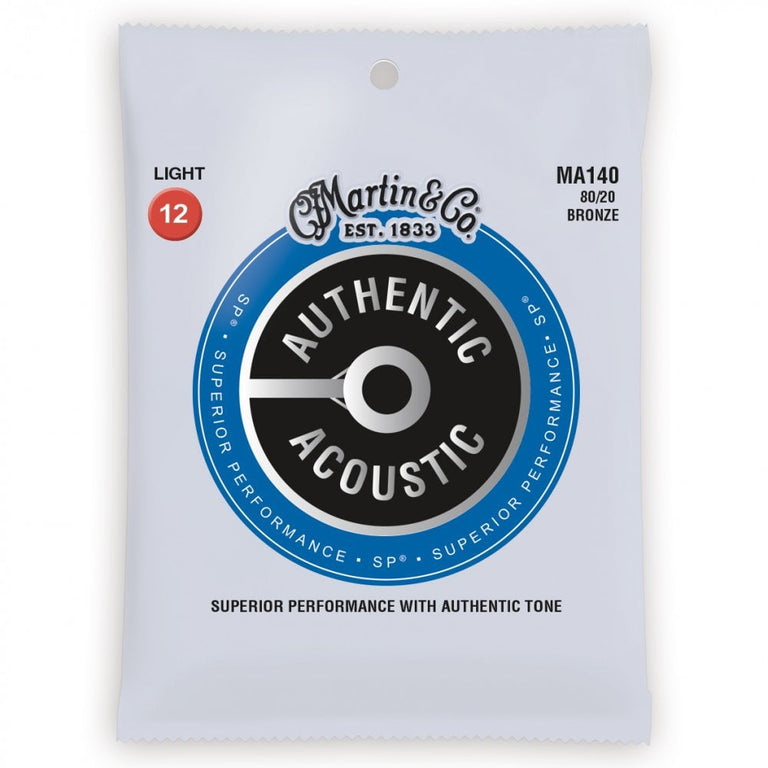 Martin Authentic Acoustic SP 80/20 Bronze 12-54 Acoustic Guitar Strings