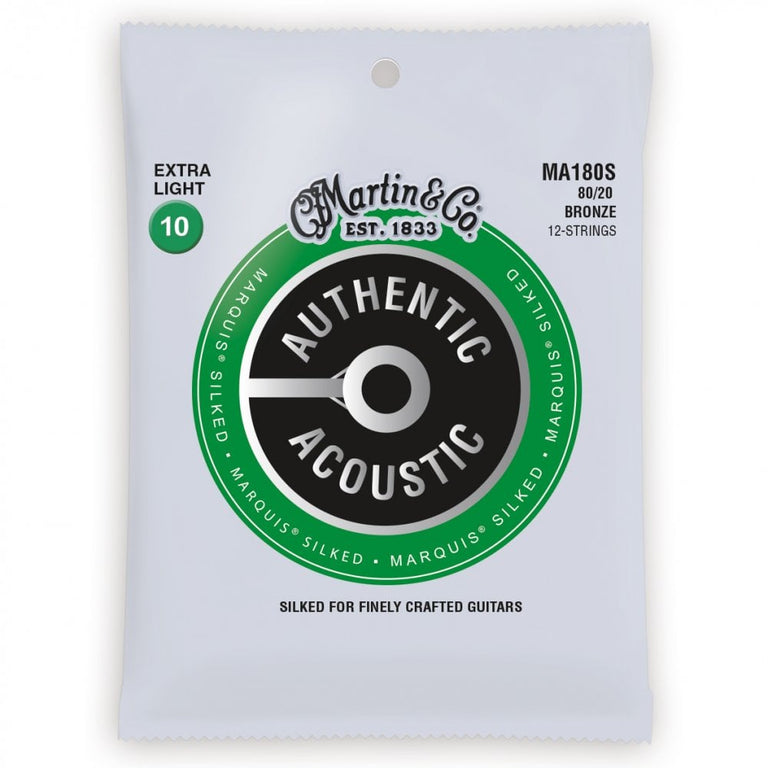 Martin Authentic Acoustic Marquis 80/20 Bronze 12-String 10-47 Acoustic Guitar Strings
