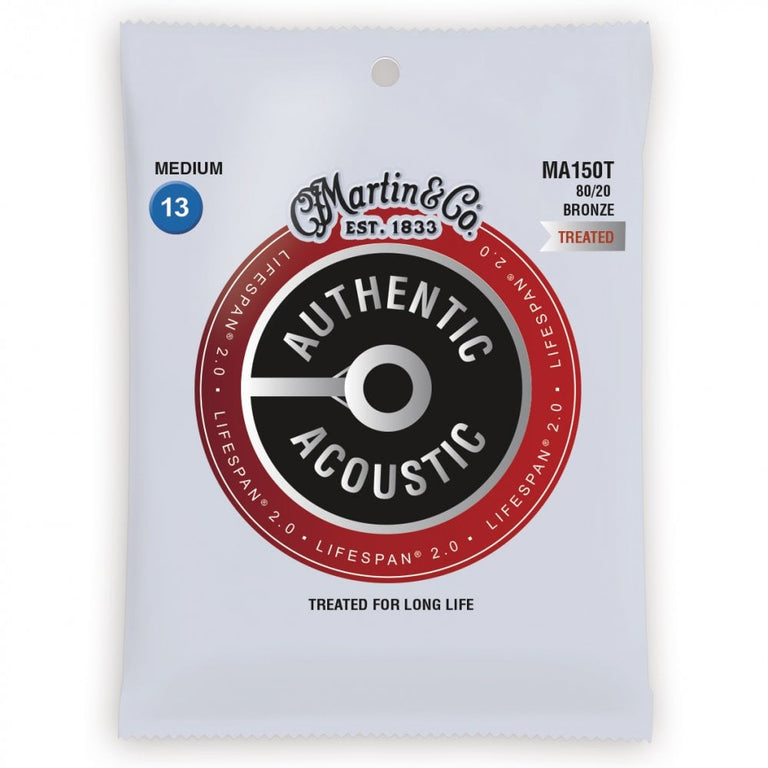 Martin Authentic Acoustic LifeSpan 80/20 Bronze 13-56 Acoustic Guitar Strings