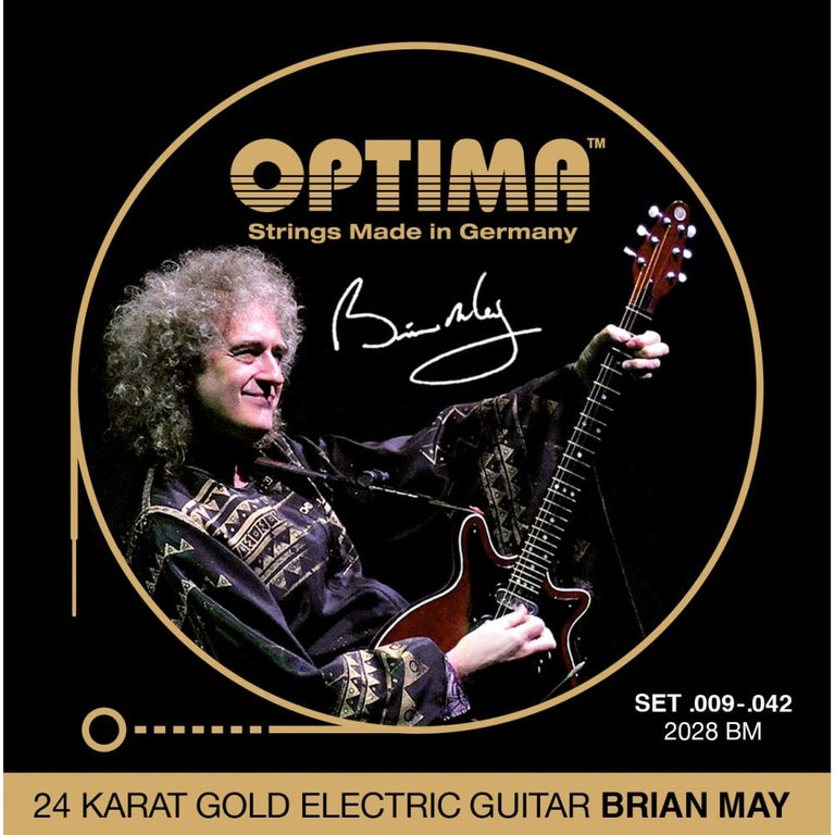 Optima Gold-Plated 9-42 Brian May Signature Electric Guitar Strings
