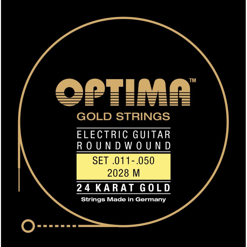 Optima Gold-Plated 11-50 Electric Guitar Strings